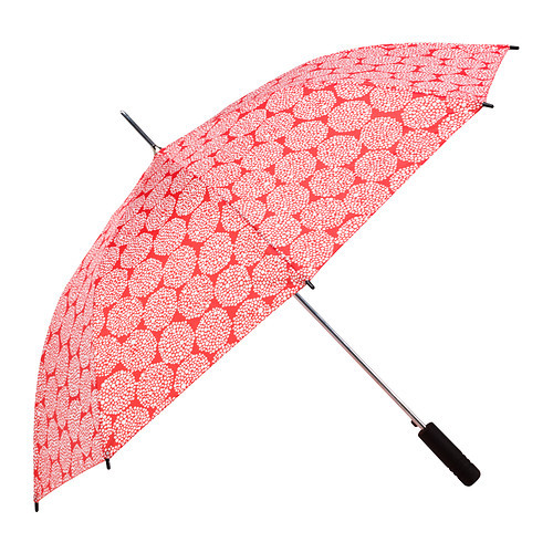 이케아 KNALLA 우산 레드/화이트 602.823.27 - 마켓비
