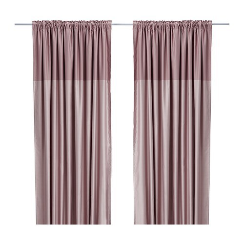 [이케아] DAGNY Pair of Curtains (145x250cm, Pink) 201.963.41  - 마켓비