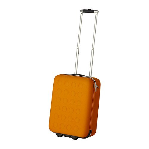 [이케아] UPPTACKA Cabin Bag on Wheels (Yellow-Orange) 702.126.83 - 마켓비