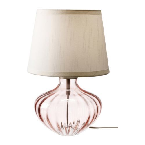 [이케아] JONSBO EGBY Table Lamp (Glass Pink, Beige) 001.613.52 - 마켓비