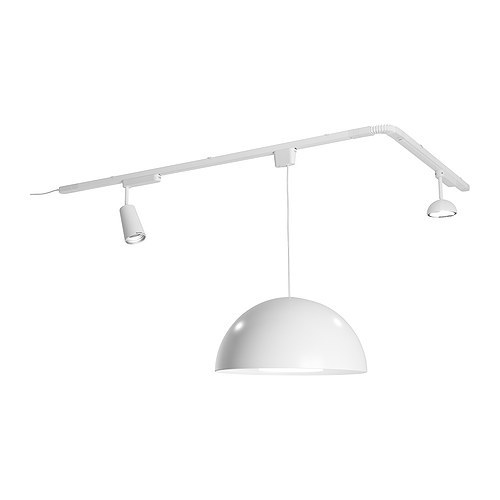 [이케아] 365+ SANDA/BRASA Pendant Lamp with Track (White) 998.739.08 - 마켓비