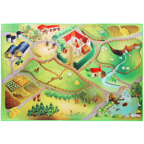 HOUSE OF KIDS 플레이매트 농장 100x150 - 마켓비