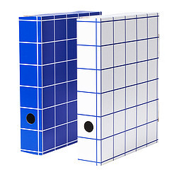 [이케아] LINGO Folder (6x26x31cm, Blue, 2 Pack) 601.686.90 당일발송 - 마켓비