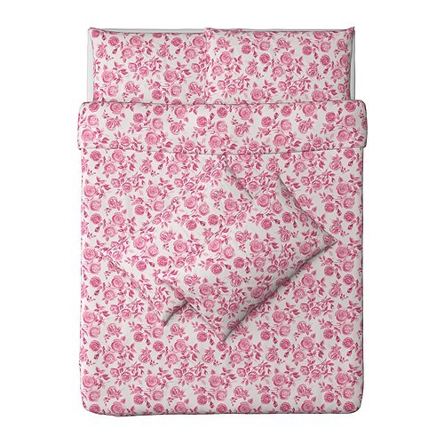 [이케아] EMELINA ROS Quilt cover and 4 pillowcases - 마켓비