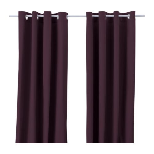 [이케아] MERETE Pair of Curtains (Purple, 145x250cm) 301.722.12 - 마켓비