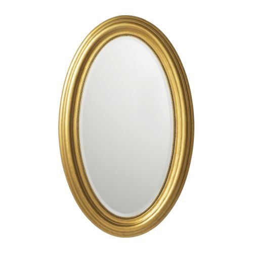 [이케아] LEVANGER Mirror (95x58cm, Oval, Gold-color) 701.697.88 - 마켓비