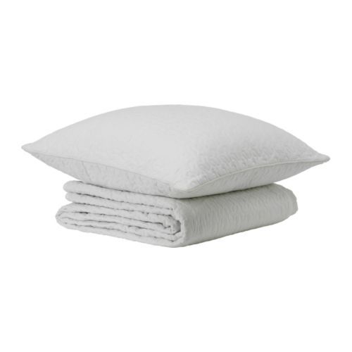[이케아] ALINA Bedspread and Cushion Cover (180x280cm, White) 701.626.40 - 마켓비