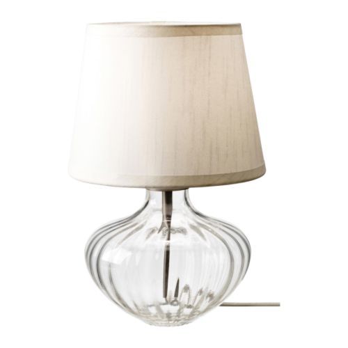 [이케아] JONSBO EGBY Table Lamp (Clear Glass, Beige) 701.613.44 - 마켓비