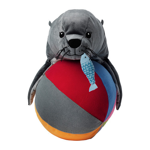 [이케아] KLAPPAR CIRKUS Soft toy (Sealion, 바다표범) 302.233.63 - 마켓비