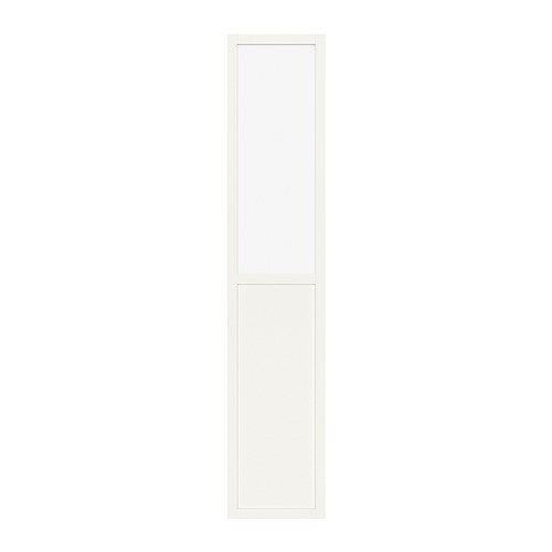 BILLY OLSBO Panel/glass door, white - 마켓비