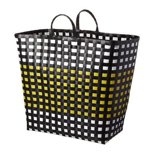 [이케아] SPANA Bag (Assorted Colors, Black/White) 202.195.02 - 마켓비