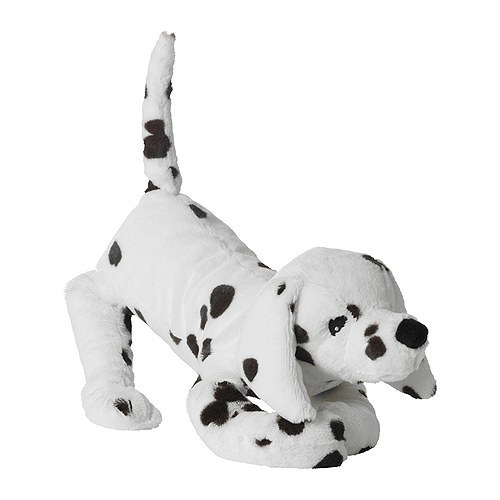 [이케아] GOSIG VOVVEN Soft Toy (Dog, White/Black, 달마시안) 001.693.53 - 마켓비