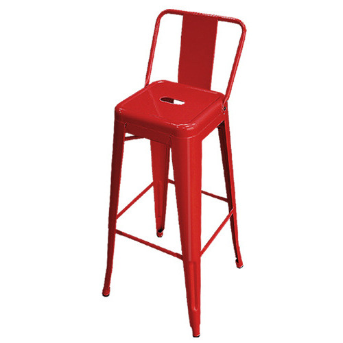 [마켓비] MKB Vintage Steel Bar Chair (42x42x100cm, Red) - 마켓비