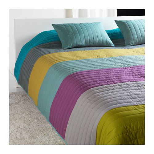 [이케아] MALIN edspread and cushion cover, multicolour (260x280) 802.294.09 - 마켓비