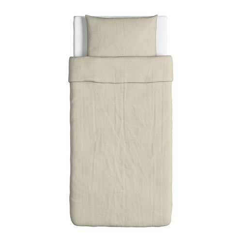[이케아] OFELIA VASS Quilt Cover and Pillowcases (Beige, 150x200cm) 402.340.97 - 마켓비