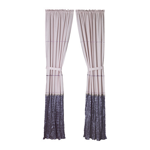 [이케아] BLOMVIVEL Curtain with Tie-back (Pink, 120x250cm) 902.433.01 당일발송 - 마켓비