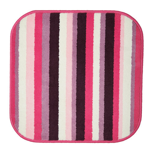 [이케아] SAXSKAR Bath Mat (57x57cm, Pink, Multicolor) 002.253.54 - 마켓비